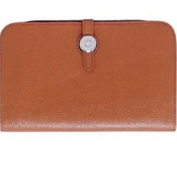 Brown Leather Wallet Caramel - Picture 1 of 6